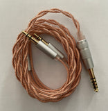 Pirole Audio - 4.4mm copper (6N OCC) balanced cable - for HiFiMan Headphones - 1.2m length (3.5mm plug) (In Stock)