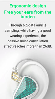 KZ Acoustics - KZ AS16 Pro -  8 x BA Driver (Per Channel) Balanced Armature Driver Earphones - (Black) (No Mic) (In Stock)