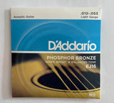 D'Addario - EJ16 - Light Gauge (0.012-0.053) - Acoustic Guitar Strings (In Stock)