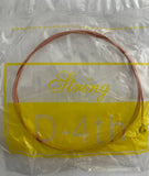 Guitar Strings - 4th D String  in Sealed Plastic for Electric & Acoustic Guitars (In Stock)