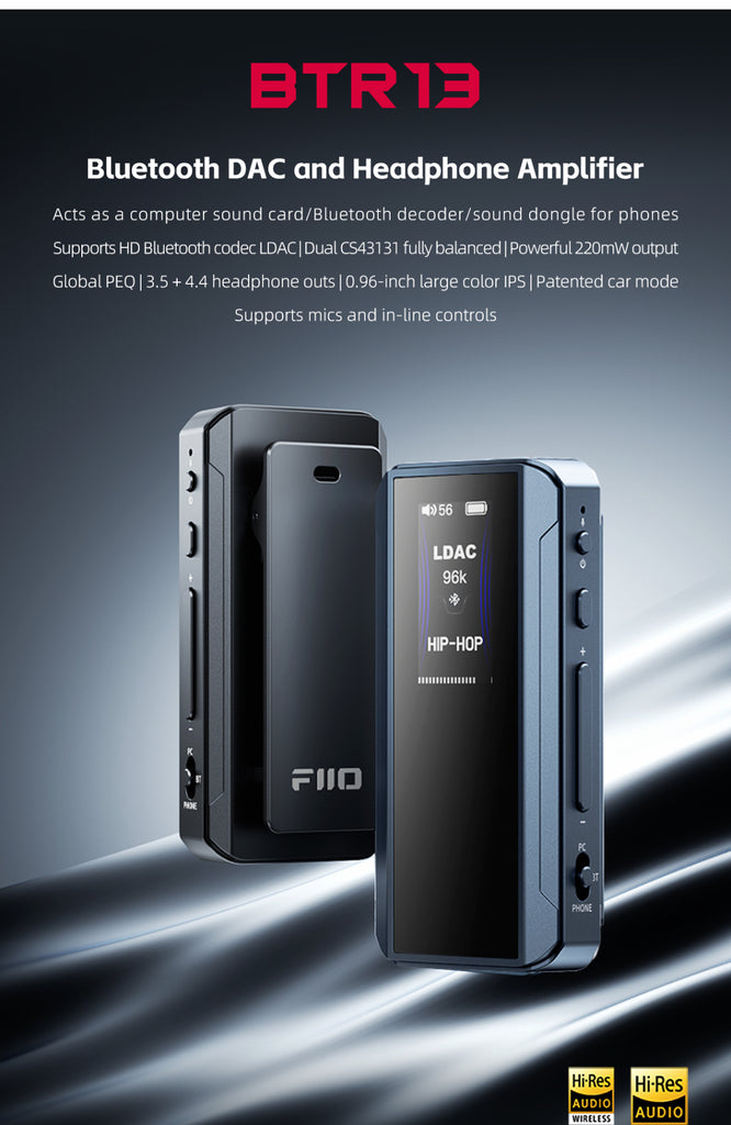 FiiO BTR13 Portable Bluetooth Amp & DAC