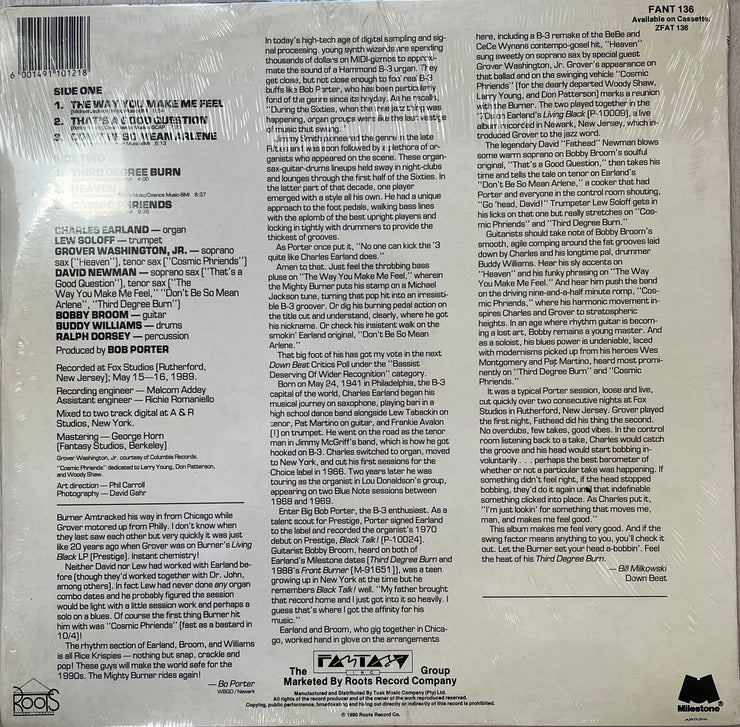 Charles Earland ‎– Third Degree Burn - Vinyl LP Record - Sealed (Specials)