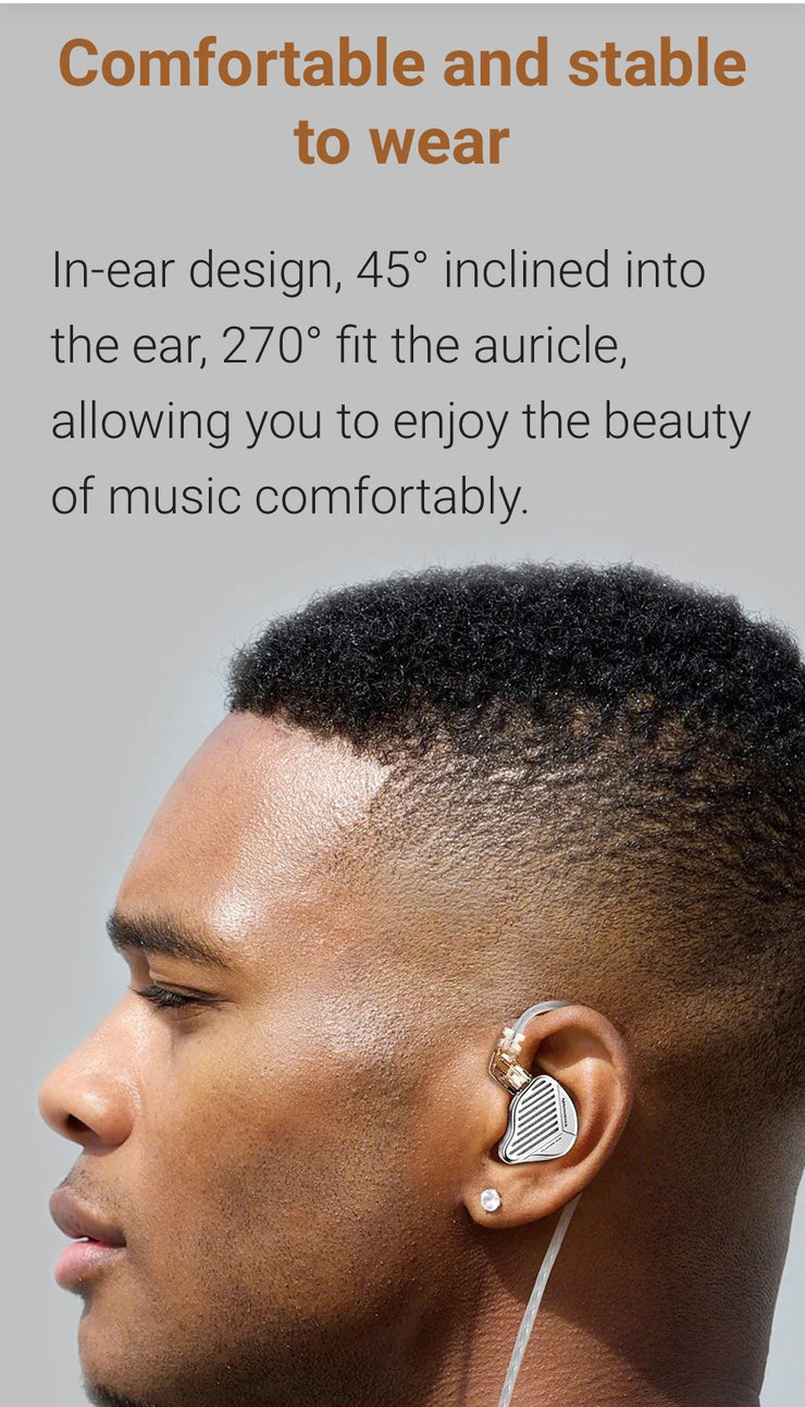 KZ Acoustics - KZ PR1  HiFi - Planar Magnetic 13,2mm Driver Earphones - (No Mic) (In Stock)