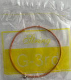 Guitar Strings - 3rd G String  in Sealed Plastic for Electric & Acoustic Guitars (In Stock)