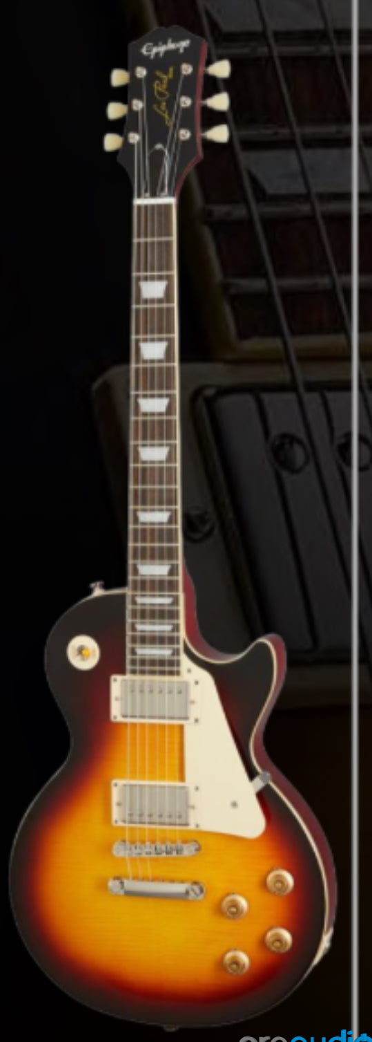 Epiphone - 1959 Les Paul Standard - Limited Edition Electric Guitar - Aged Dark Burst with Hardcase - ENL59-ADB (bobb)