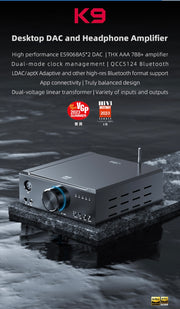 FiiO - K9 - Desktop THX Audiophile DAC and Headphone Amplifier (In Stock) (Specials)