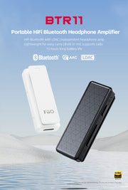 FiiO - BTR11 - Portable HiFi Bluetooth 5.3 Receiver & Headphone Amplifier (Black) (In Stock)