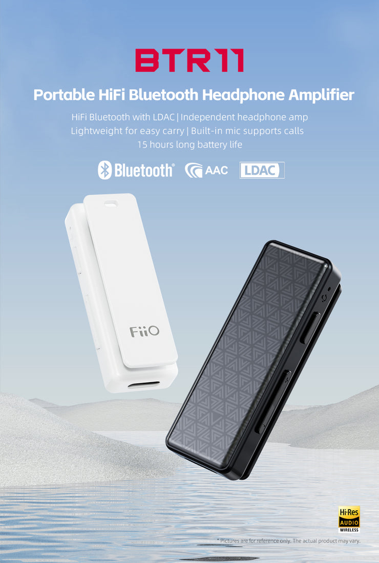FiiO - BTR11 - Portable HiFi Bluetooth 5.3 Receiver & Headphone Amplifier (Black) (In Stock)