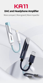 FiiO - KA11 (New Release) DAC and Headphone Amplifier  - 32bit/384KHz - Type C (Black) (In Stock)