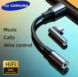 Game Falcon - HD DAC - 24bit/96Khz - USB-C to 3.5mm Headphone Connection for Samsung Galaxy S23, S22, S21 Ultra, S20, Note 20/10 Plus (In Stock) -