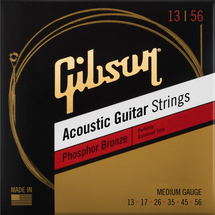 Gibson - SAG-PB13 Phosphor Bronze Acoustic Guitar Strings (Medium)- (In Stock)