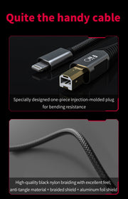 FiiO LD-LT1 - USB Digital Audio USB Type B to Lightning Cable (In Stock)