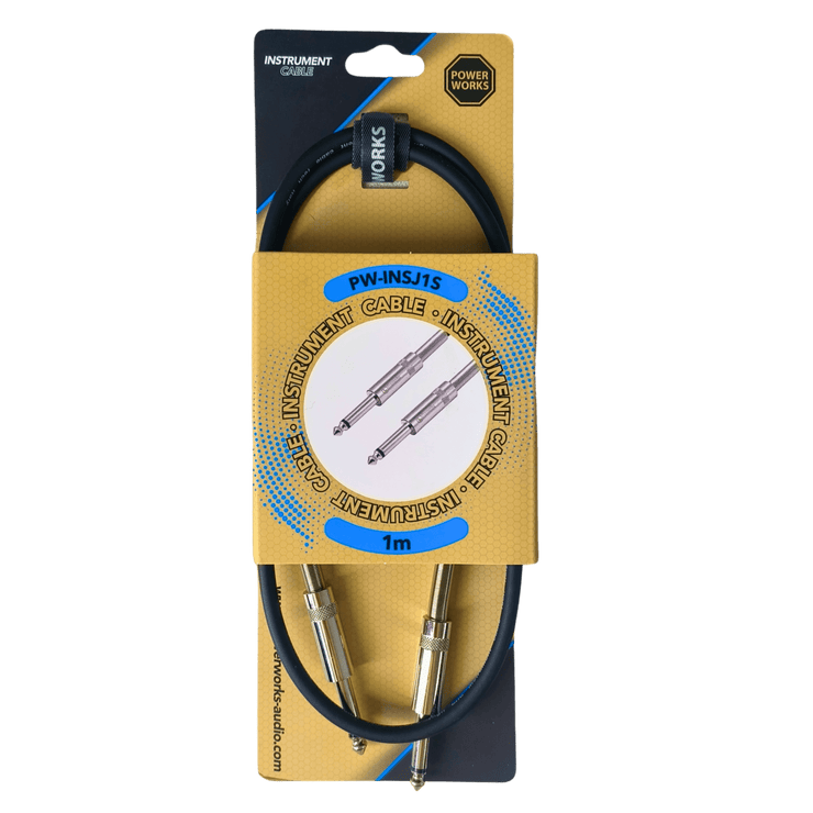 PowerWorks -  1M Instrument/Speaker Cable (In Stock) PW-INSJ1S