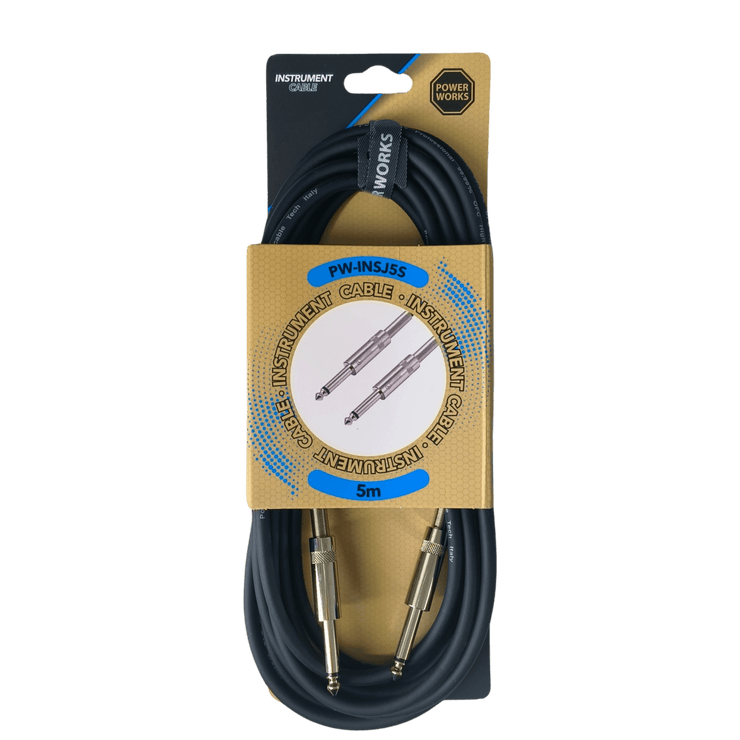 PowerWorks -  5M Instrument/Speaker Cable (In Stock) PW-INSJ5S