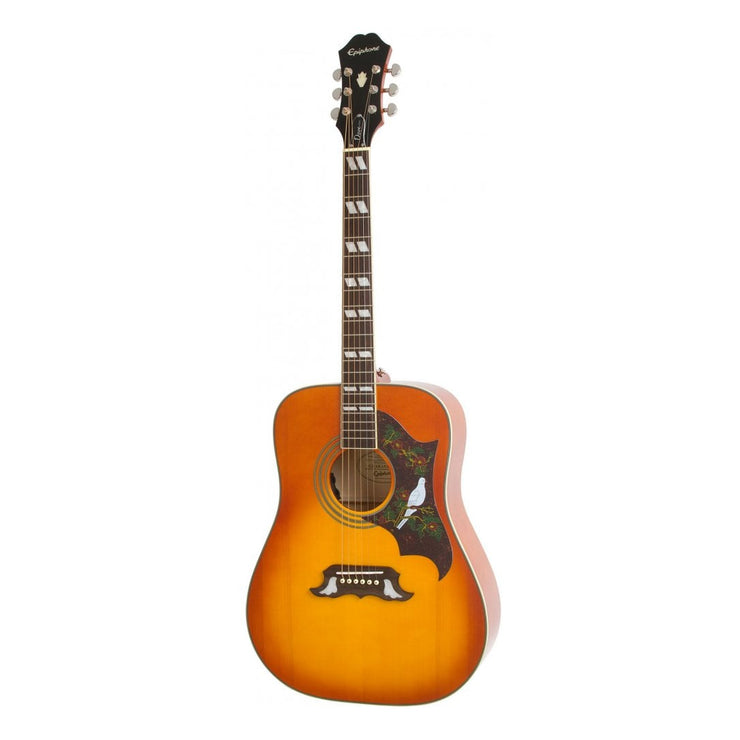 Epiphone Dove Studio Acoustic/Electric Guitar - Violin Burst (In Stock) nbb EEDV-VB