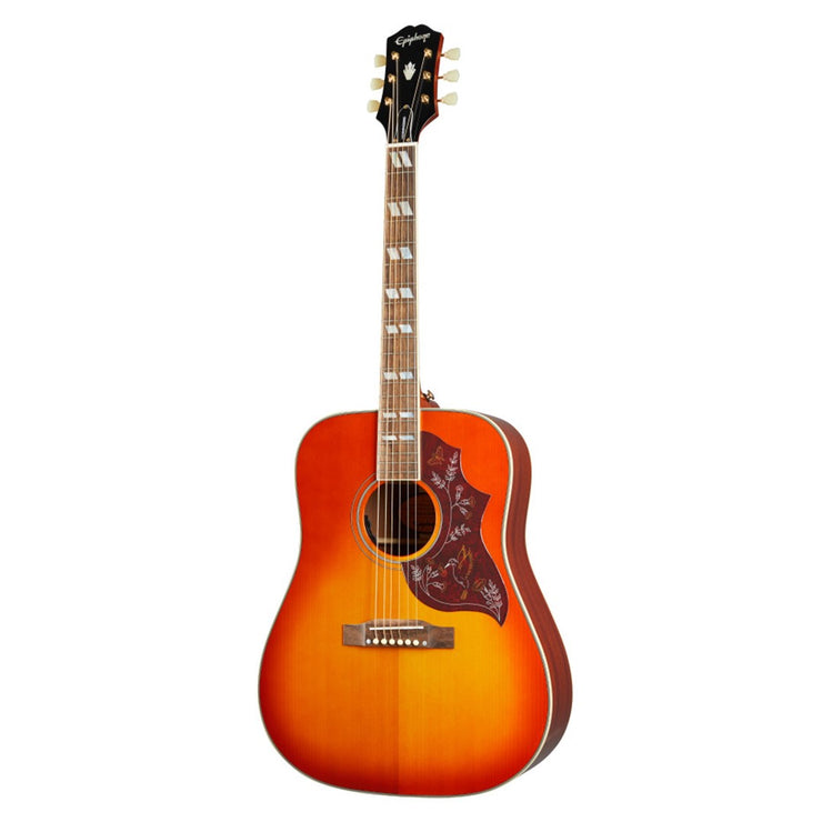 Epiphone Hummingbird - Acoustic/Electric Guitar - Aged Cherry Sunburst (In Stock) nbb IGMTHUM-ACH