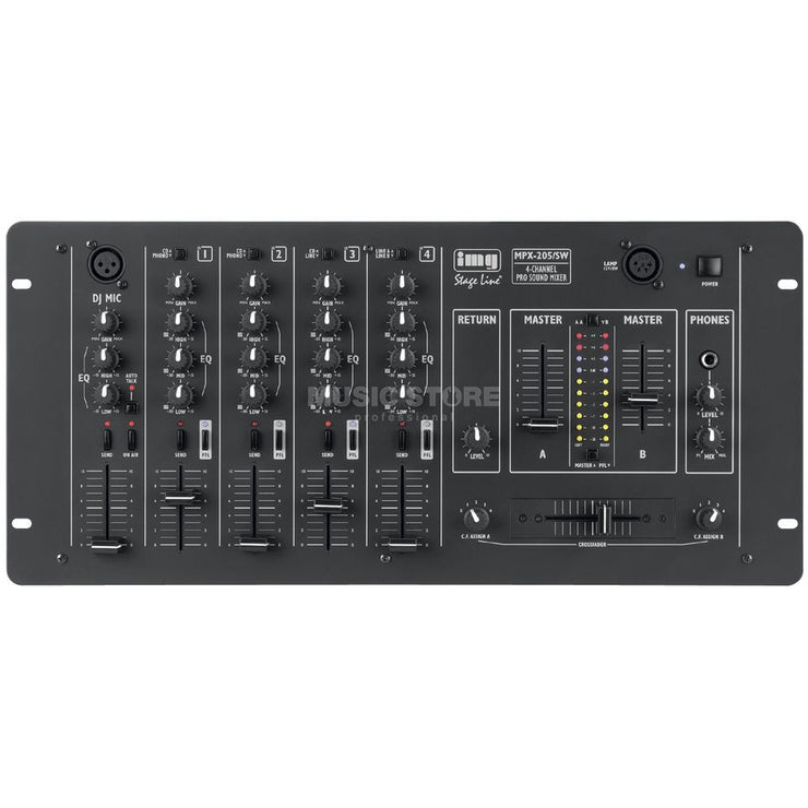 IMG Stageline - MPX-205/SW - 4 Channel Stereo DJ Mixer (In Stock) bobb