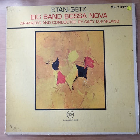 Stan Getz ‎– Big Band Bossa Nova - Vinyl LP Record - Very-Good+ Quality (VG+)