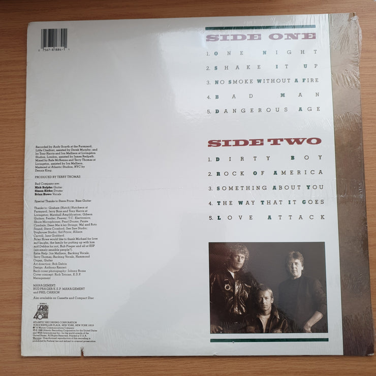 Bad Company - Dangerous Age (Import) - Vinyl LP Record - Sealed