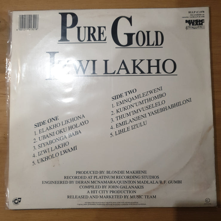 Izwi Lakho - (Zulu Music) – Vinyl LP Record - Very-Good+ Quality (VG+)