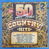 50 All Time Country Hits - Double Vinyl LP Record - Very-Good Quality (VG+)
