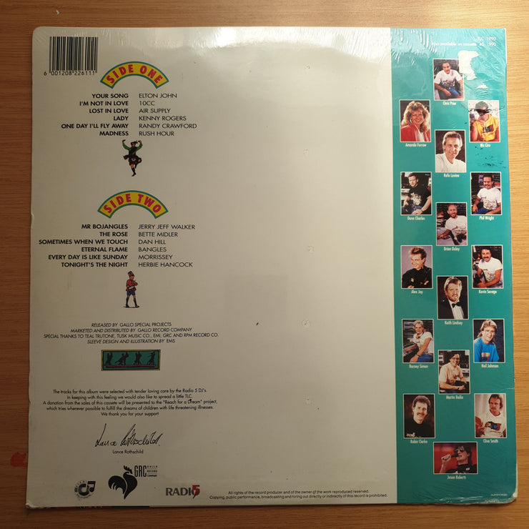 Radio 5 - TLC - Presents Bangles, 10cc, Dan Hill... Original Artists - Vinyl LP Record - Sealed