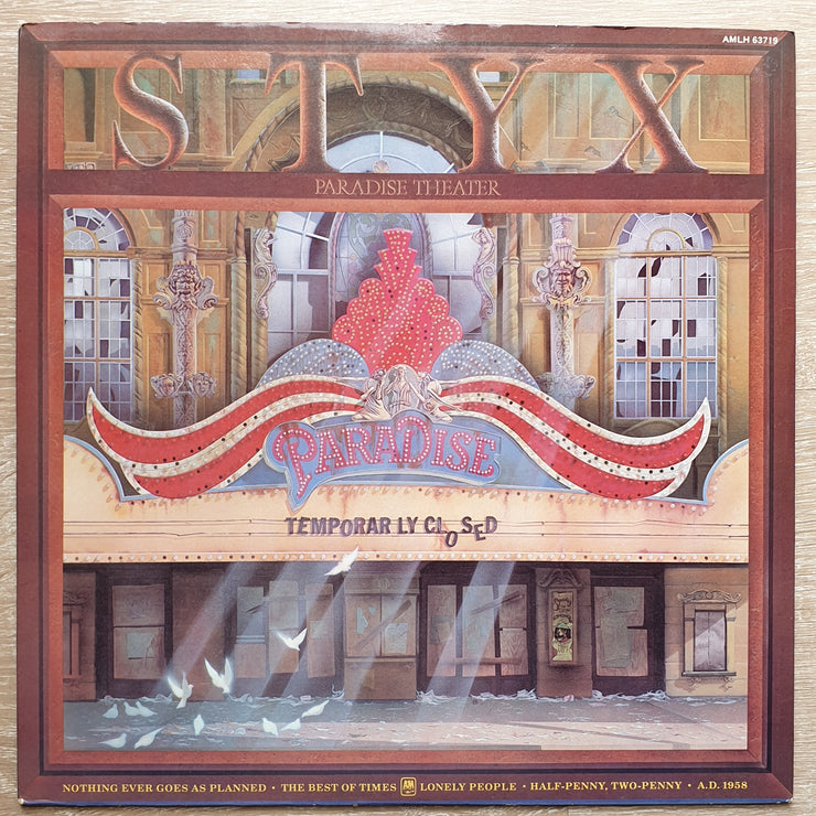 Styx - Paradise Theatre (With Lazer Picture Engraving) - Vinyl LP Record - Opened  - Very-Good+ Quality (VG+) - C-Plan Audio