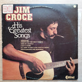 Jim Croce ‎– His Greatest Songs - Vinyl LP Record - Opened  - Very-Good Quality (VG) - C-Plan Audio