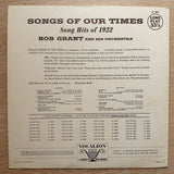 Bob Grant And His Orchestra ‎– Songs Of Our Times (Song Hits Of 1922) - Vinyl LP Record - Opened  - Very-Good Quality (VG) - C-Plan Audio