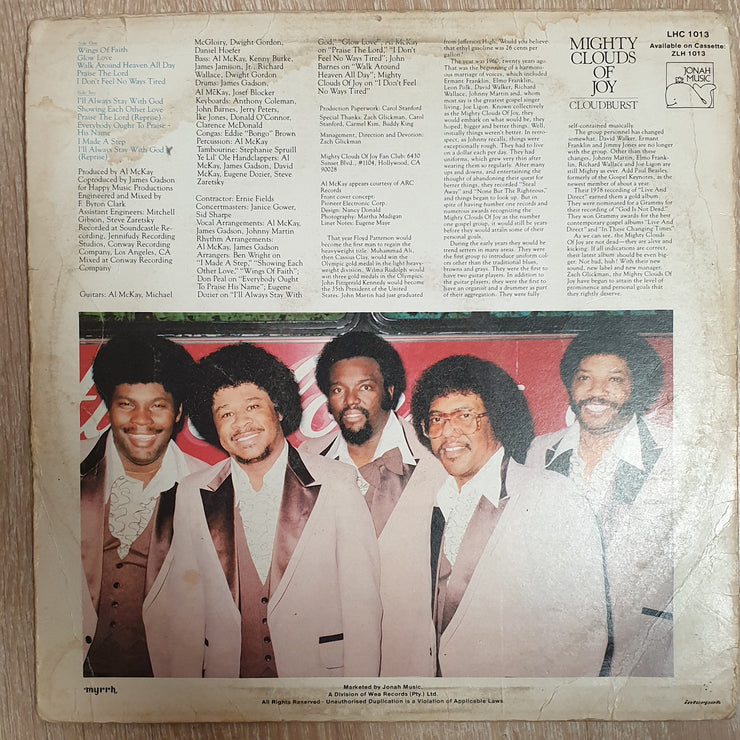 Mighty Clouds Of Joy ‎– Cloudburst -  Vinyl LP Record - Opened  - Fair Quality (F) - C-Plan Audio
