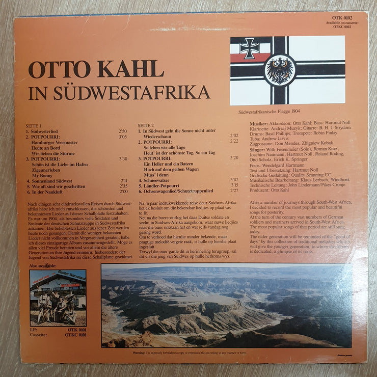 Otto Kahl in Sudwestafrika - Vinyl LP Record - Very-Good+ Quality (VG+) - C-Plan Audio