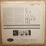 Peggy Lee ‎– If You Go - Vinyl LP Record - Opened  - Very-Good Quality (VG) - C-Plan Audio