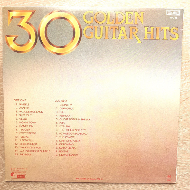 30 Golden Guitar Hits  - Vinyl LP Record - Opened  - Very-Good- Quality (VG-) - C-Plan Audio