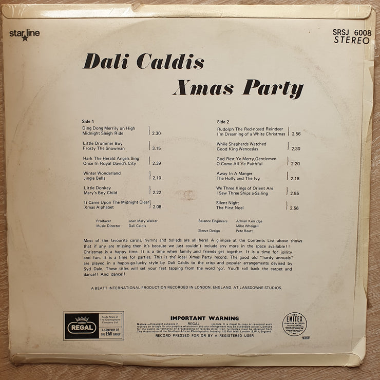 Dali Caldis - Xmas Party -  Vinyl LP Record - Very-Good+ Quality (VG+) - C-Plan Audio