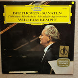 Beethoven - Wilhelm Kempff ‎– Sonaten - Pathétique · Mondschein - Moonlight · Appassionata -  Vinyl LP Record - Very-Good+ Quality (VG+) - C-Plan Audio