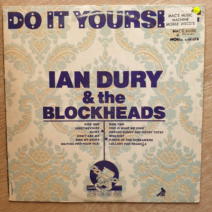 Ian Dury & The Blockheads ‎– Do It Yourself -  Vinyl LP Record - Very-Good+ Quality (VG+) - C-Plan Audio