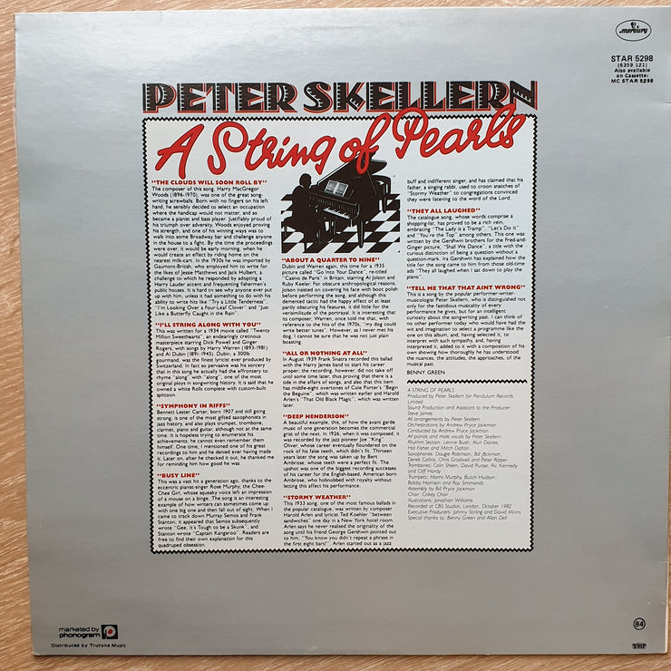 Skellern - A String Of Pearls - Vinyl LP Record - Opened  - Very-Good+ Quality (VG+) - C-Plan Audio