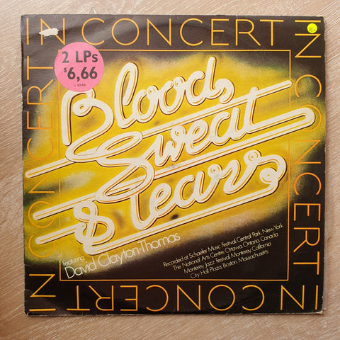 Blood, Sweat & Tears Featuring David Clayton-Thomas ‎– In Concert - Double Vinyl LP Record - Opened  - Very-Good+ Quality (VG+) - C-Plan Audio