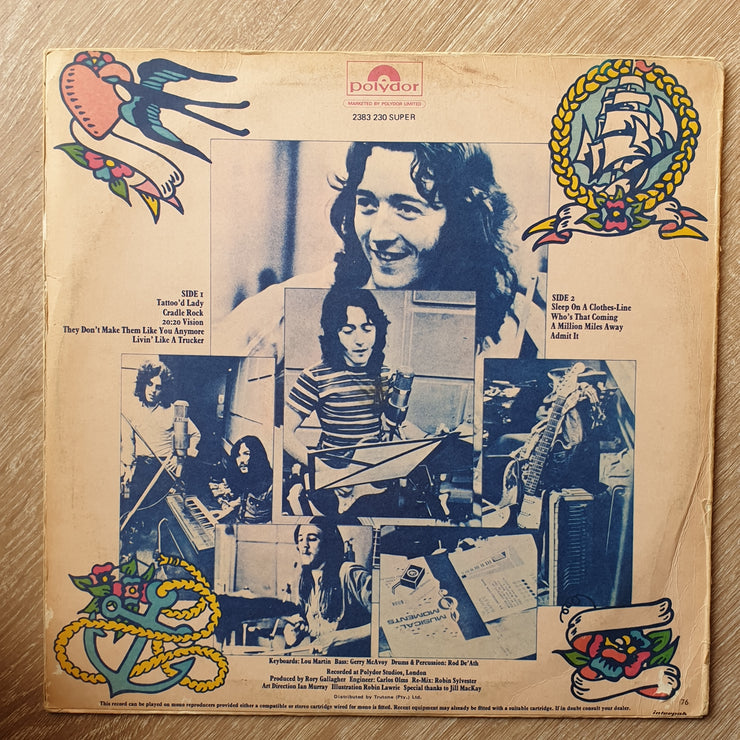 Rory Gallagher ‎– Tattoo -  Vinyl LP Record - Very-Good+ Quality (VG+) - C-Plan Audio