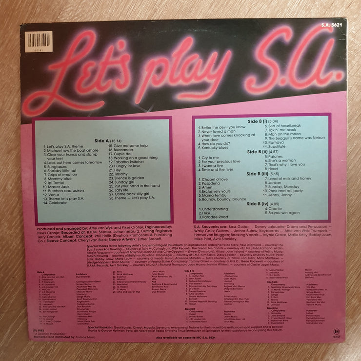 Let's Play SA - Orange Coloured LP -  Vinyl LP Record - Very-Good+ Quality (VG+) - C-Plan Audio