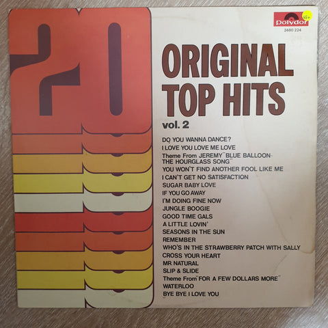 20 Original Top Hits Vol 2 -  Vinyl LP Record - Very-Good+ Quality (VG+) - C-Plan Audio
