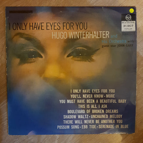 Hugo Winterhalter And His Orchestra ‎– I Only Have Eyes For You -  Vinyl LP Record - Very-Good+ Quality (VG+) - C-Plan Audio