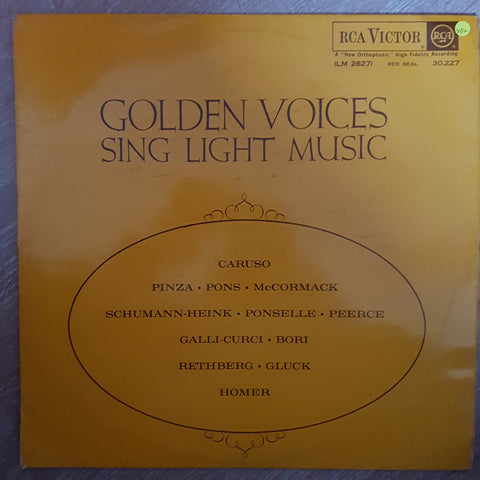 Golden Voices Sing Light Music - Vinyl LP Record - Very-Good+ Quality (VG+) - C-Plan Audio