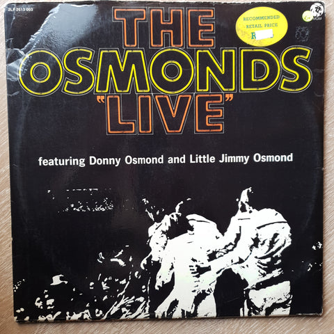 The Osmonds ‎– Live - Featuring Donny Osmond and Little Jimmy Osmond -  Vinyl LP Record - Very-Good+ Quality (VG+) - C-Plan Audio