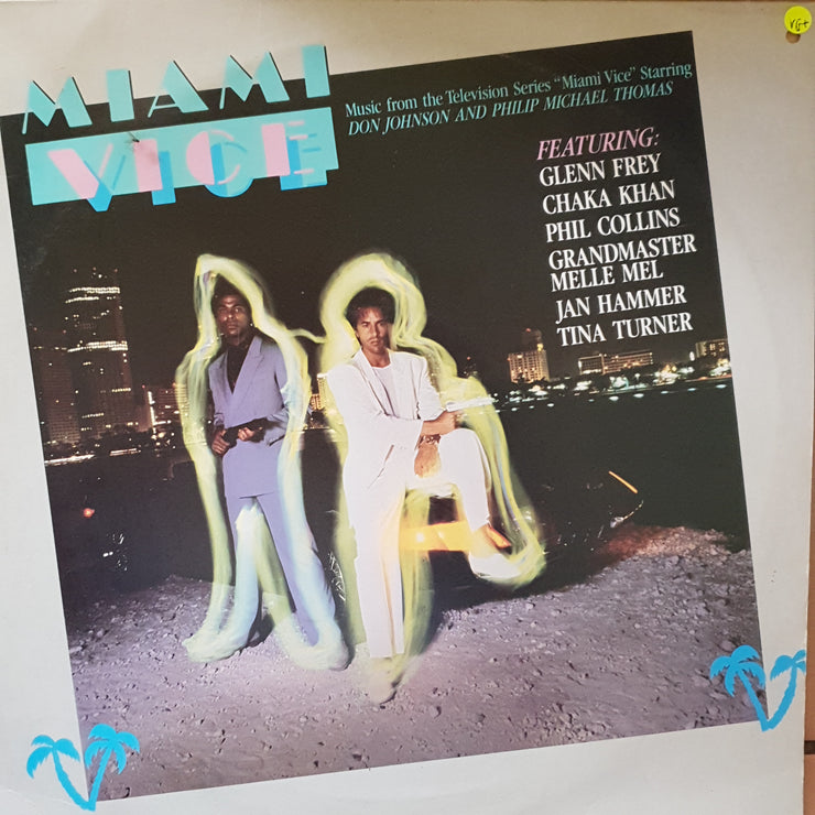 Miami Vice (Music From The Television Series) -  Vinyl LP Record - Very-Good+ Quality (VG+) - C-Plan Audio