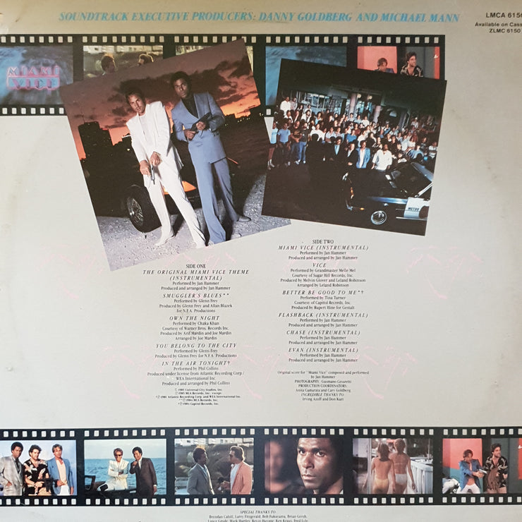 Miami Vice (Music From The Television Series) -  Vinyl LP Record - Very-Good+ Quality (VG+) - C-Plan Audio