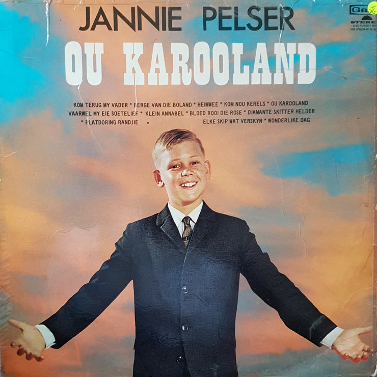 Jannie Pelser - Ou Karooland - Vinyl LP Record - Opened  - Very-Good- Quality (VG-) - C-Plan Audio