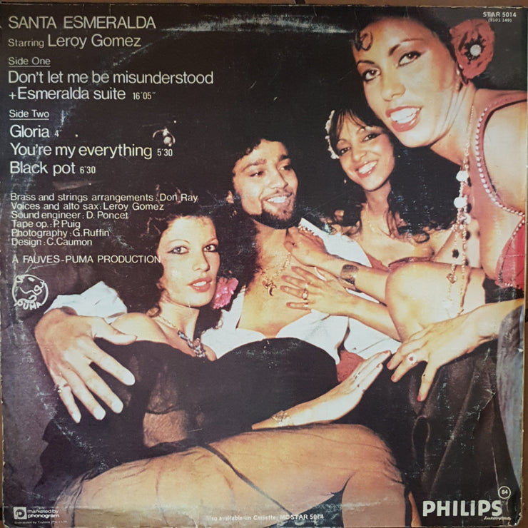 Santa Esmeralda Starring Leroy Gomez- Don't Let Me Be Misunderstood - Vinyl LP Record - Opened  - Very-Good+ Quality (VG+) - C-Plan Audio