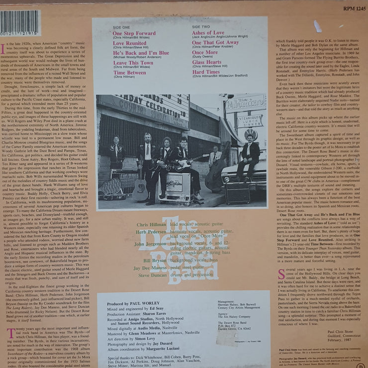 Desert Rose Band ‎– The Desert Rose Band -  Vinyl LP Record - Very-Good+ Quality (VG+) - C-Plan Audio
