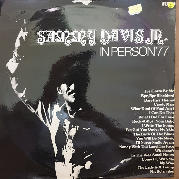 Sammy Davis Jr. ‎– In Person '77 - Vinyl LP Record - Opened  - Very-Good- Quality (VG-) - C-Plan Audio